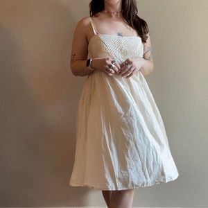 Vintage Cream Baby Doll Banana Republic Dress